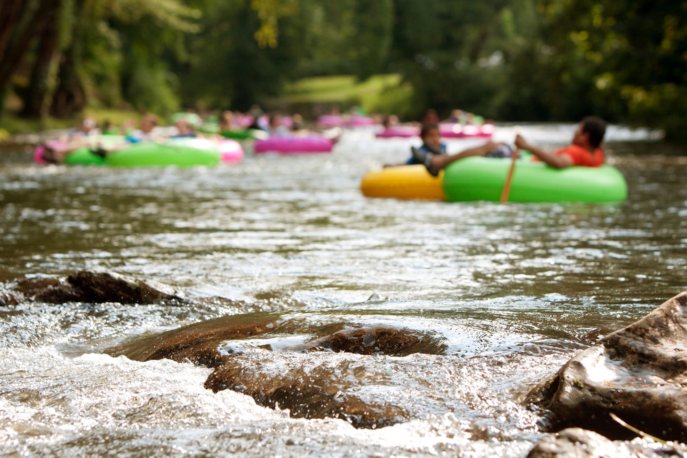Aside from eating at the best rooftop bars in Atlanta, tubing down the Chattahoochee River is one of our favorite things to do in Atlanta in the summer